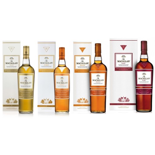 Macallan 1824 Series Collection Whisky set  70cl x 4 - Next Day Delivery